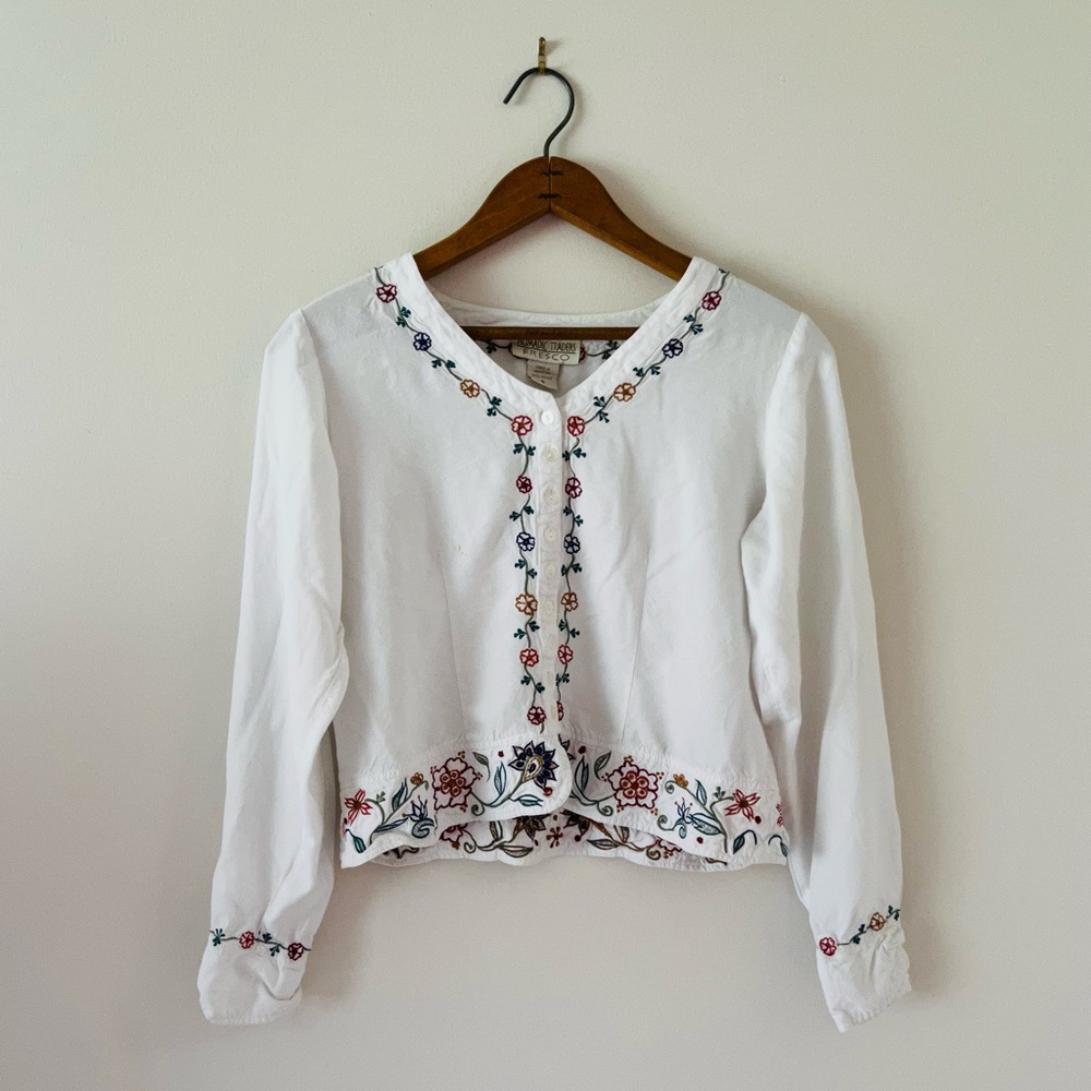 Vintage Embroidery Top